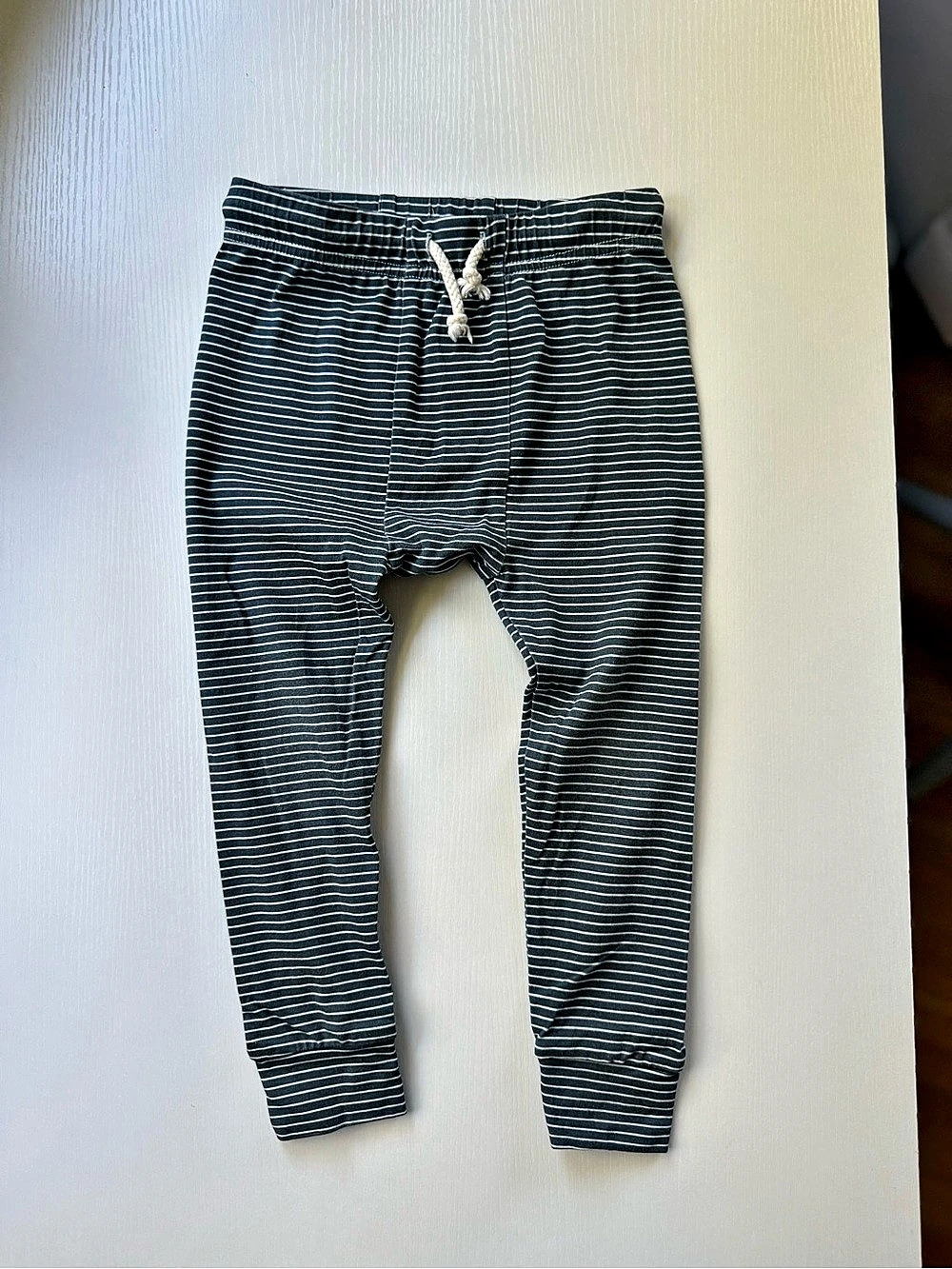 Sova Boys' Navy and White Striped Jogger Pants Size 3T